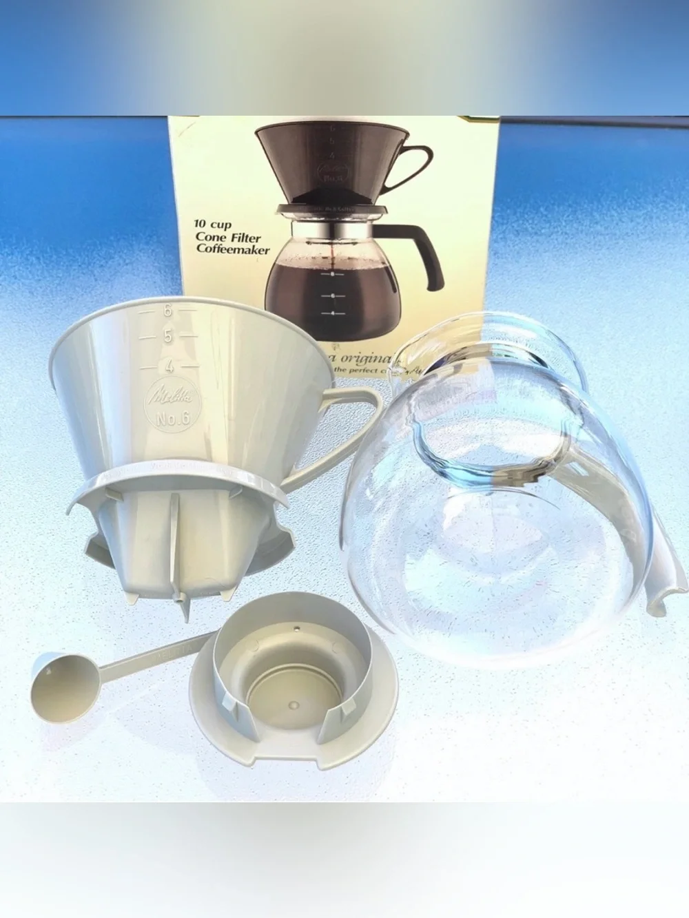 Melitta® 10-Cup Pour-Over Cone Filter Coffeemaker Set